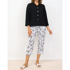 NEW HABITAT express travel pleat back jacket in black